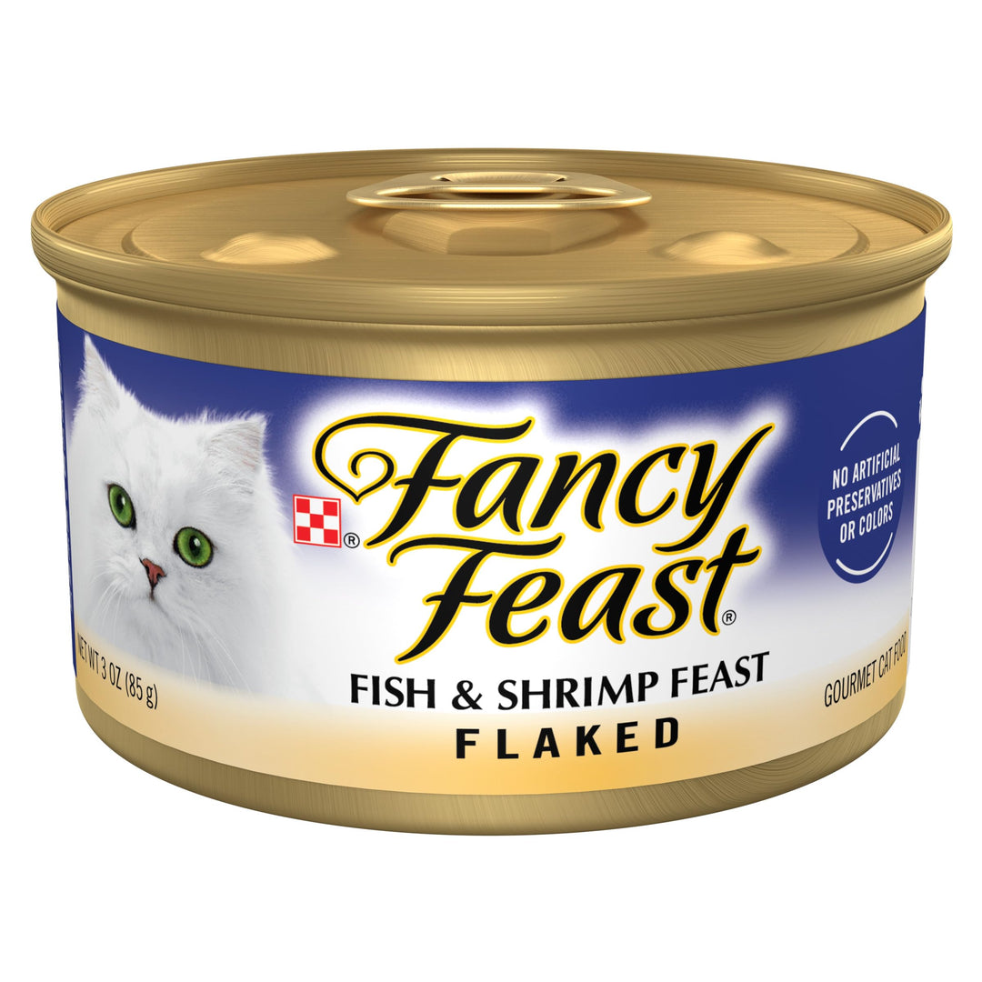 Purina Wet Cat Food Flaked Fish and Shrimp Feast - (Pack of 24) 3 oz. Cans