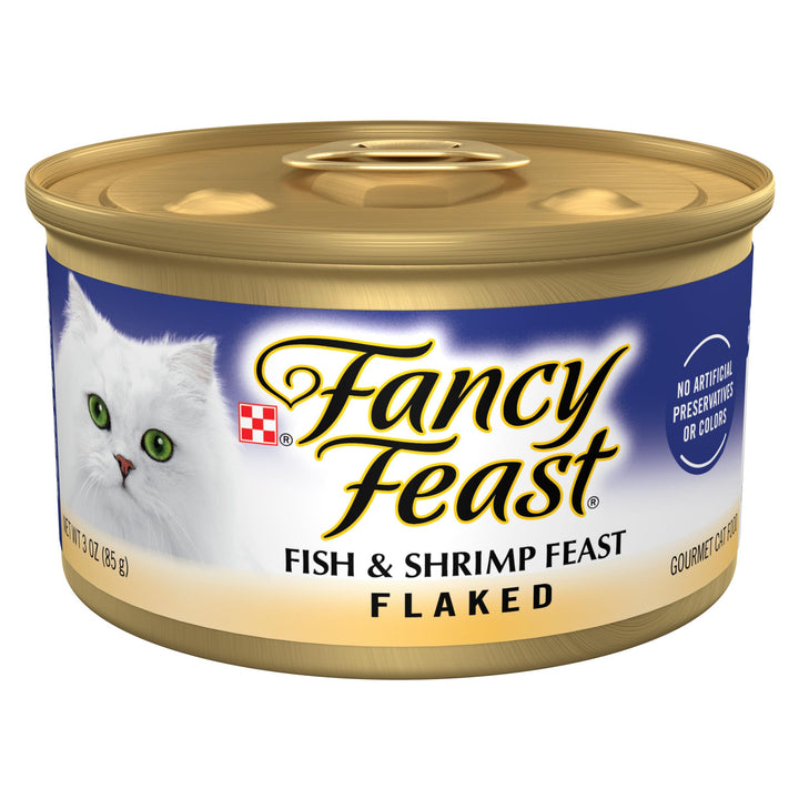 Purina Wet Cat Food Flaked Fish and Shrimp Feast - (Pack of 24) 3 oz. Cans