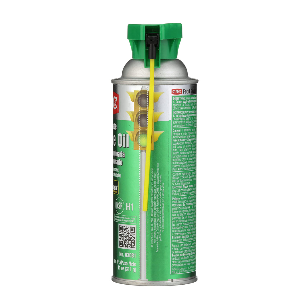 03081 General Purpose Food Grade Machine Oil Spray, (Net Weight: 11 oz.) 16oz Aerosol,Clear