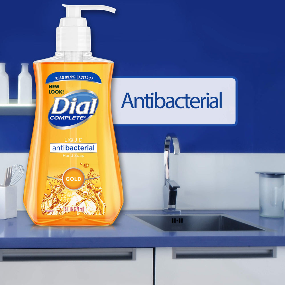 Antibacterial Liquid Hand Soap, Gold, 7.5 Ounce
