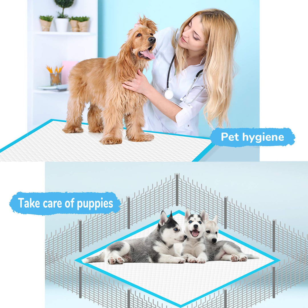 Dog Pee Pad, Puppy Potty Training Pet Pads Dog Pads Extra Large Disposable Super Absorbent & Leak-Free Pee Pads 28x34