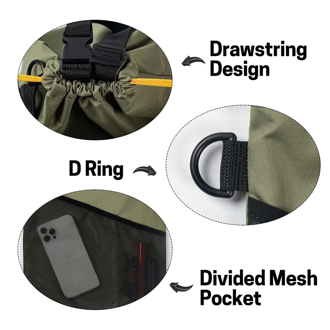 2PCS Car Garbage Can, Hanging Car Trash Bag with Waterproof Leakproof Lining