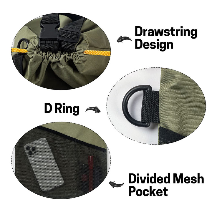 2PCS Car Garbage Can, Hanging Car Trash Bag with Waterproof Leakproof Lining
