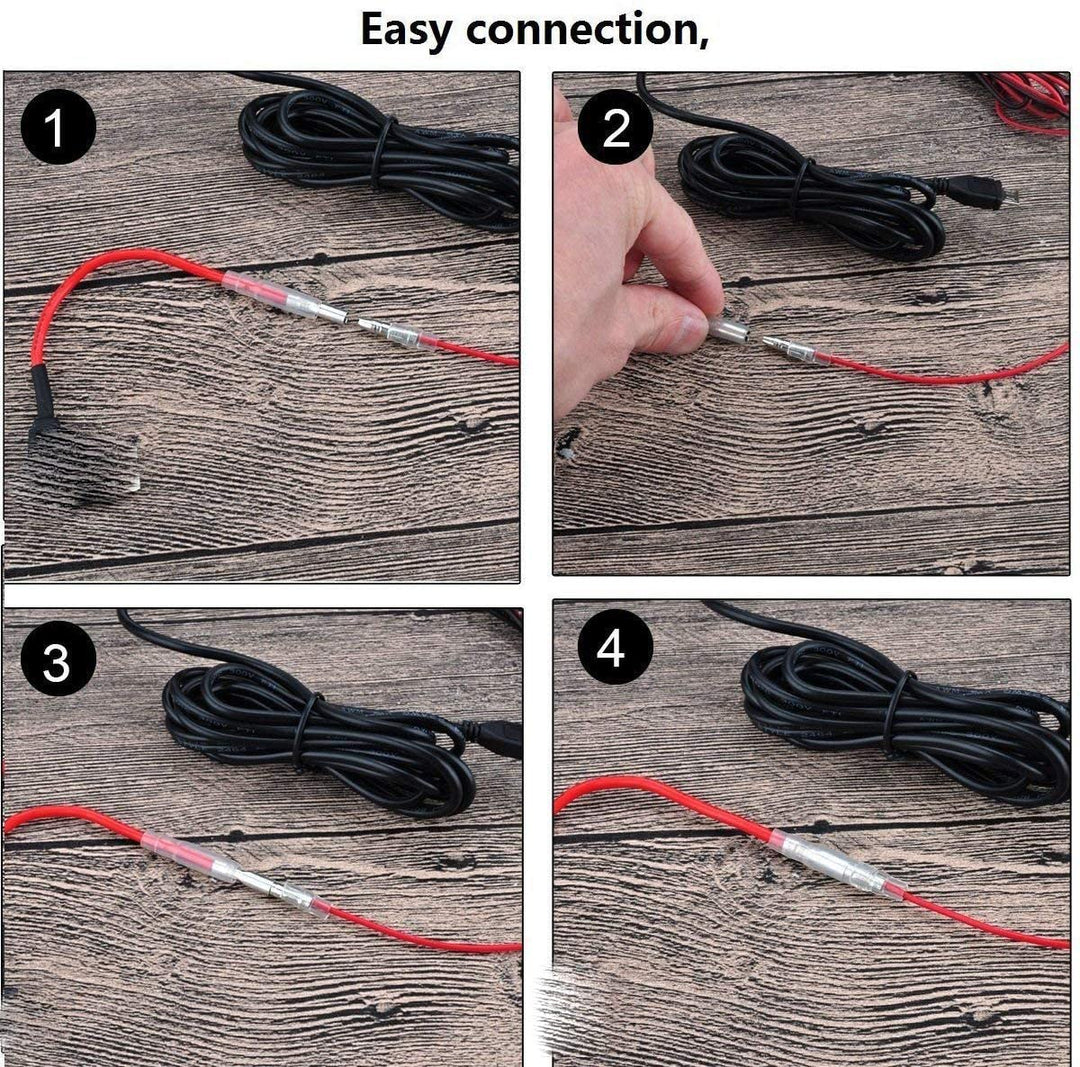3 pcs 12V-24V Add-a-Circuit Micro2 Fuse Tap, Piggy Back Blade Fuse Holder with Wire Harness, 4 pcs Micro 2 Fuse (5A 10A 15A) and Fuse Puller
