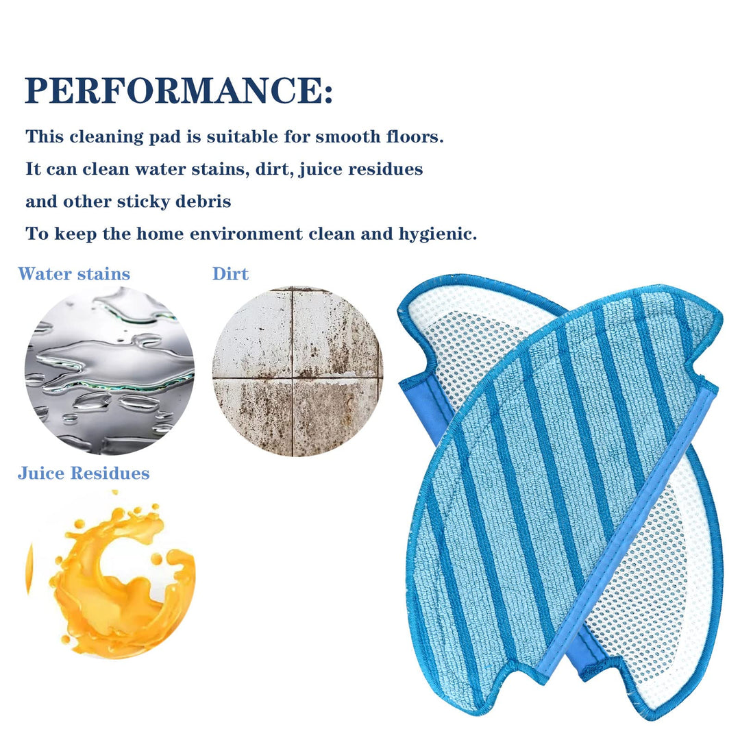 Ecovacs Deebot Washable Cloth Mop Pads for Ozmo T8 Series, T9, N8 Pro Plus, Yeedi Vac Max Replacement Parts