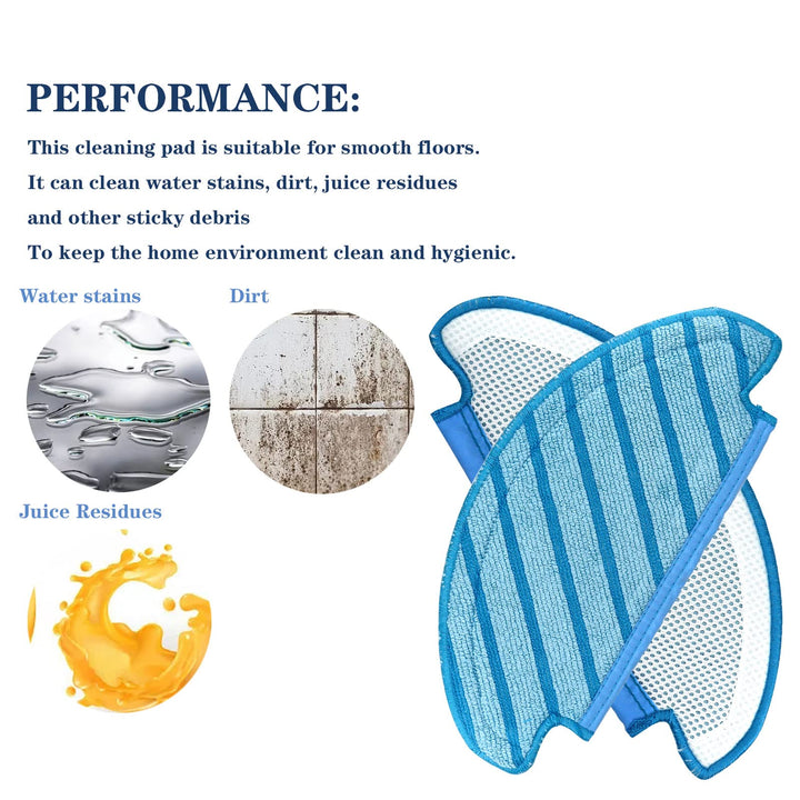 Ecovacs Deebot Washable Cloth Mop Pads for Ozmo T8 Series, T9, N8 Pro Plus, Yeedi Vac Max Replacement Parts