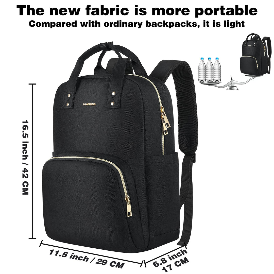 Daypack Backpacks, Black, 15.6