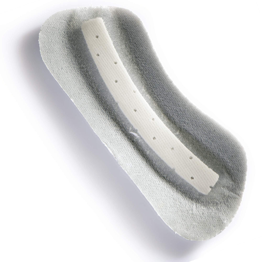 Pedag Stop Padded Leather Heel Grips, Gray, Ten Pair