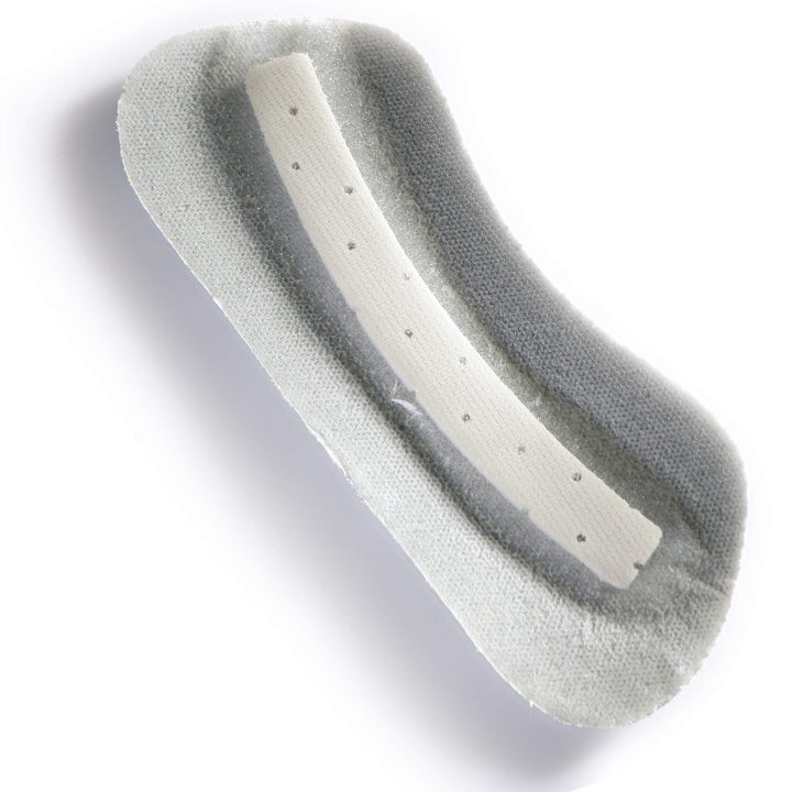 Pedag Stop Padded Leather Heel Grips, Gray, Ten Pair
