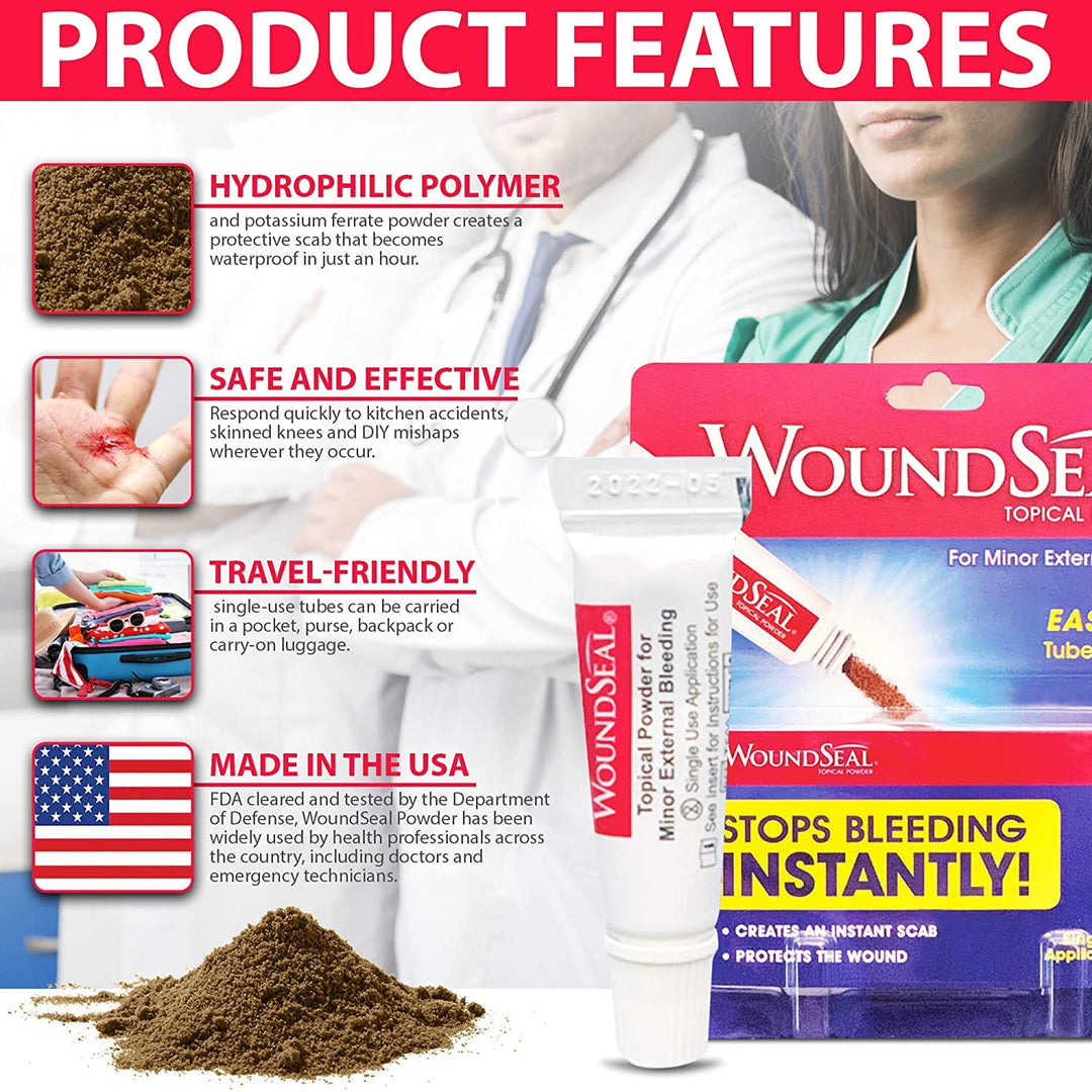 WoundSeal Powder 4 ea Pack of 3 AD