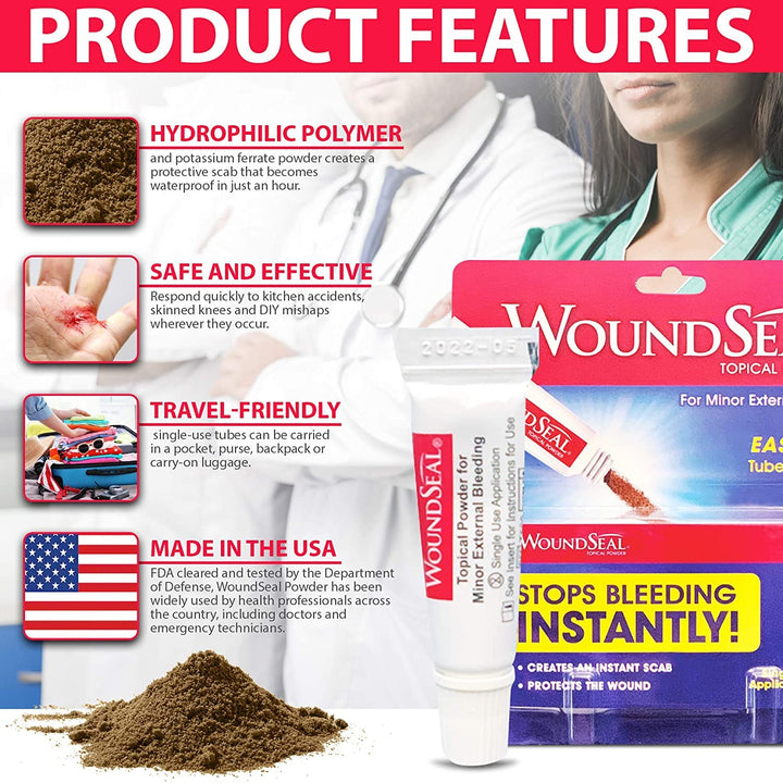 WoundSeal Powder 4 ea Pack of 3 AD