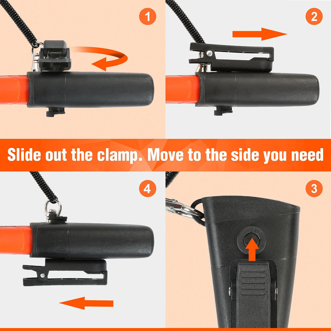 2-Pack Box Cutter Knife, Self-Retracting 3-Position Locking Blade, Safety Sheath, Lanyard, Extra Blades Included