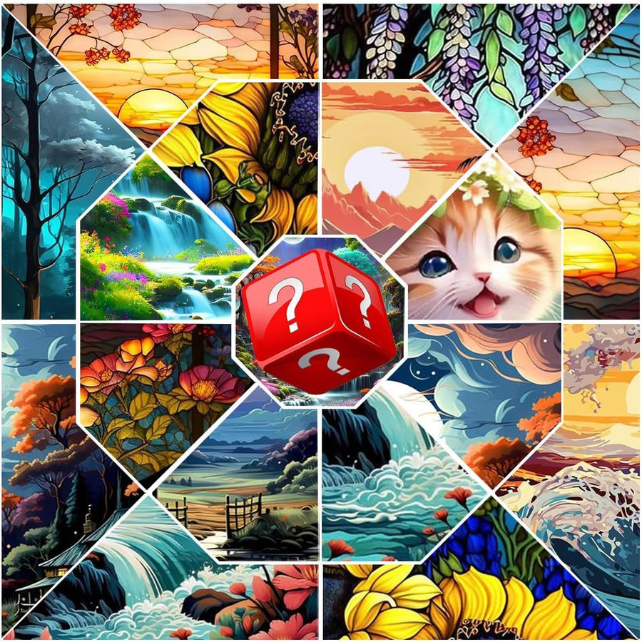 DIY Diamond Painting Kits for Adults Kids, 6 Pack 5D Diamond Art Painting Kit for Kids Beginners Paint with Diamonds Cute Animals,Full Drill Diamond Children's Home Decor 9.8x13.7inch