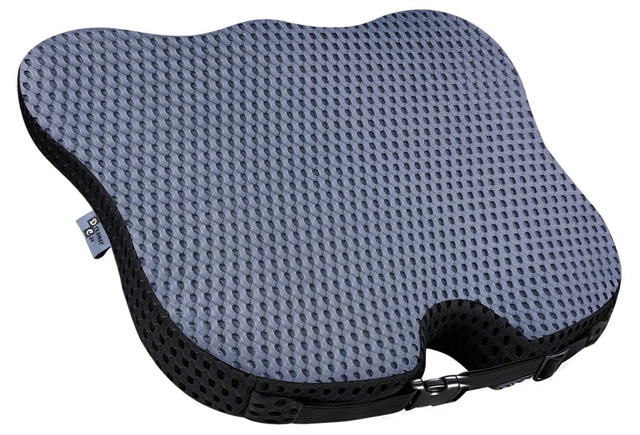 Wedge Car Seat Cushion for Driving Broaden Vision by Raised Back- Soft Dense Memory Foam Car Seat Cushion for Car Seat Driver/Passenger Offer Comfort and Relief for Sciatica,Hip,and Coccyx Pain (Gray)