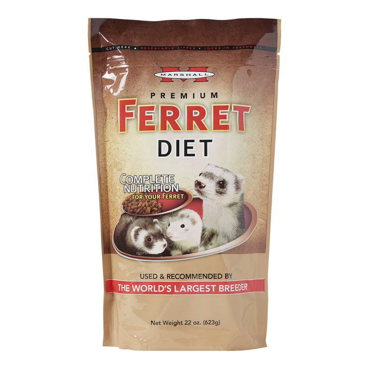 Premium Ferret Diet Dry Food, 22 oz - Protein-Rich Formula for Balanced Nutrition, Digestive Support, and Ferret Health
