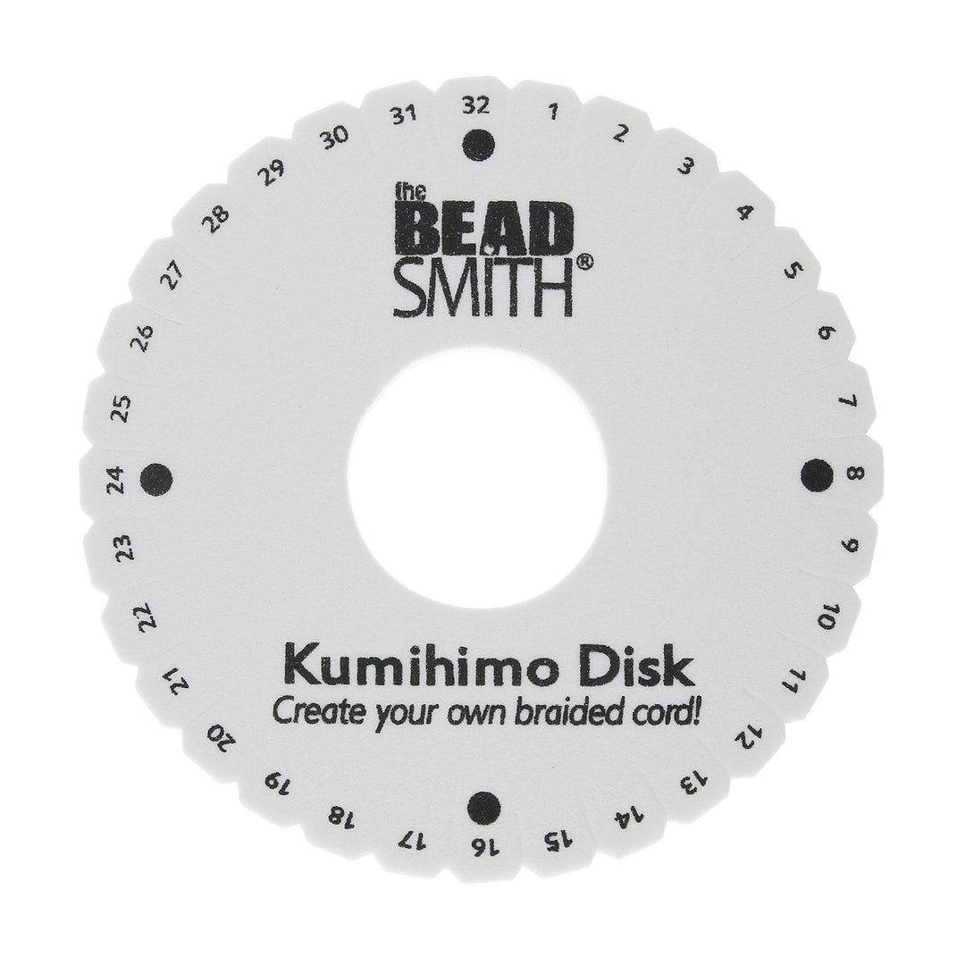 Round Kumihimo Disk, 6 inch Diameter, 3/8” Thick Dense Foam, Jewelry Tools for Braiding, 1 disks