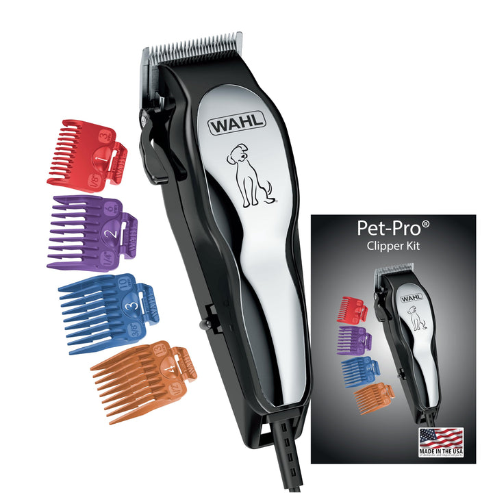 USA Clipper Pet-Pro Dog Grooming Kit - Electric Corded Dog Clipper for Dogs & Cats with Fine & Medium Coats - Model 9281-210