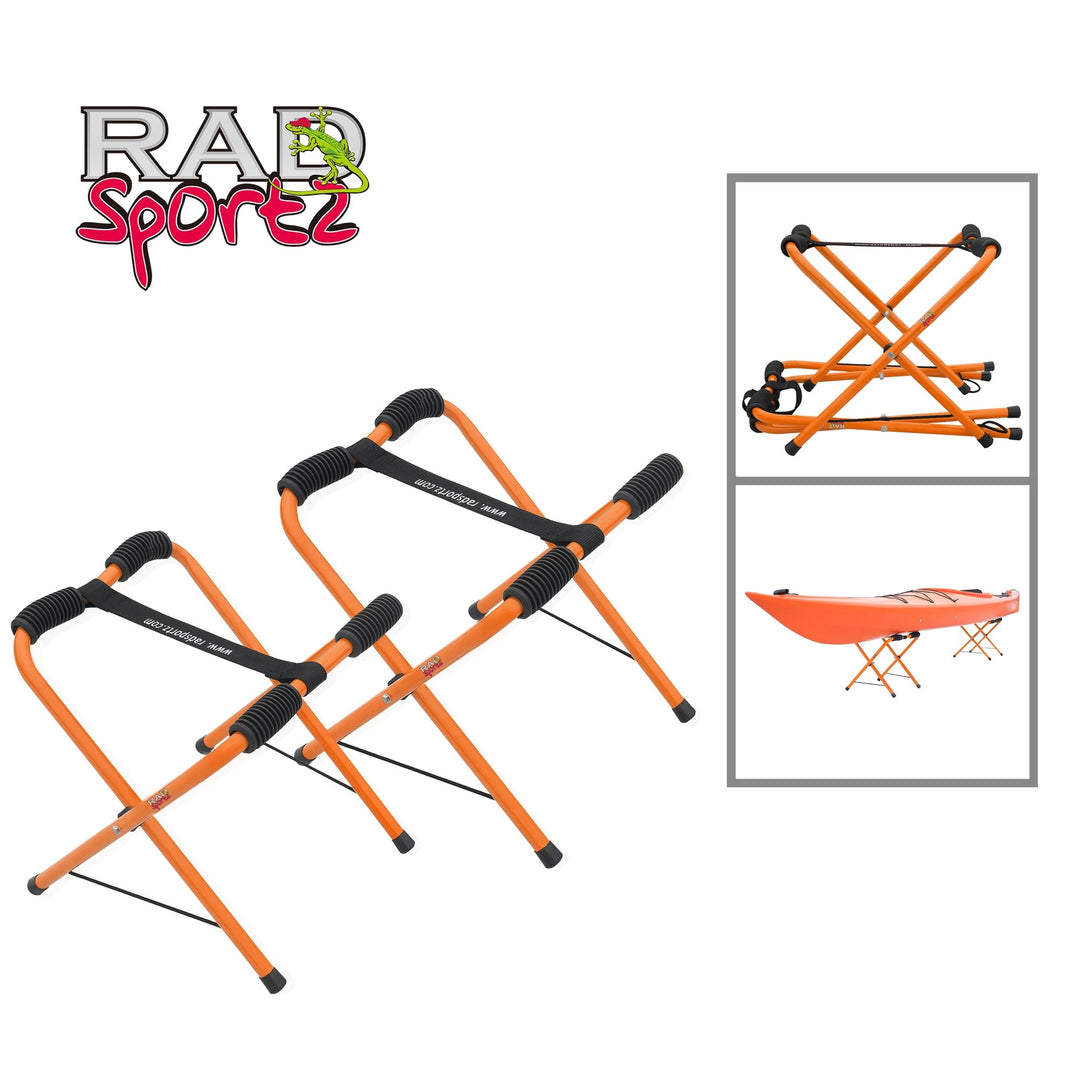 Portable Kayak Easy Stands Fold for Easy Storage Carry Bag Included Yellow