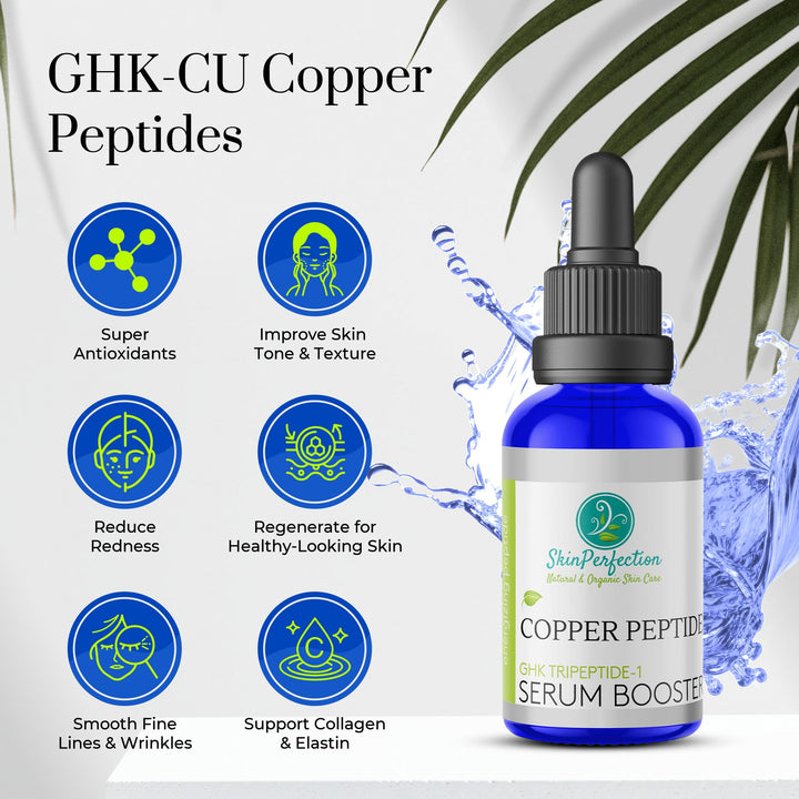 Copper Peptides Serum for Face & Hair - Anti Aging Serum with GHK Copper Peptide for Fine Lines & Wrinkles - DIY Make Your Own Face & Hair Serum GHK-C Peptide 0.5oz