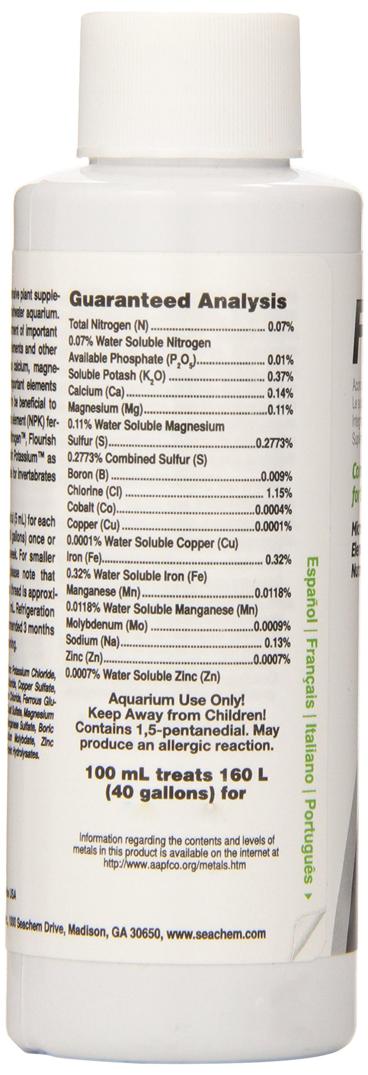 Flourish Freshwater Plant Supplement - Aquarium Element and Nutrient Blend 100 ml, (Model: 515)