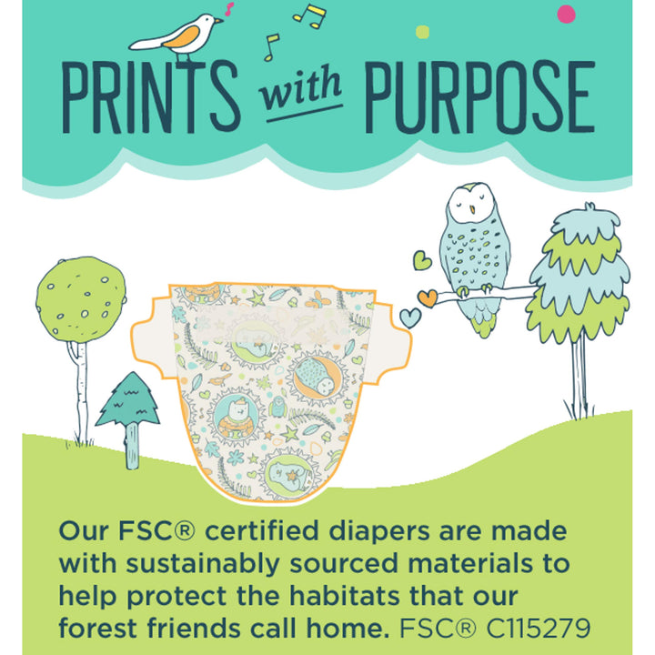 Baby Diapers for Sensitive Skin, Animal Prints, Size 3, 31 Count