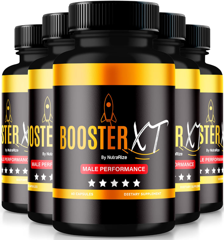 (Pack of 5 Booster XT for Men, Male Enhancing Capsules, Premium Formula to Support Daily Energy & Peak Performance, Multivitamin Pills for Overall Health, Reviews (300 Capsules)