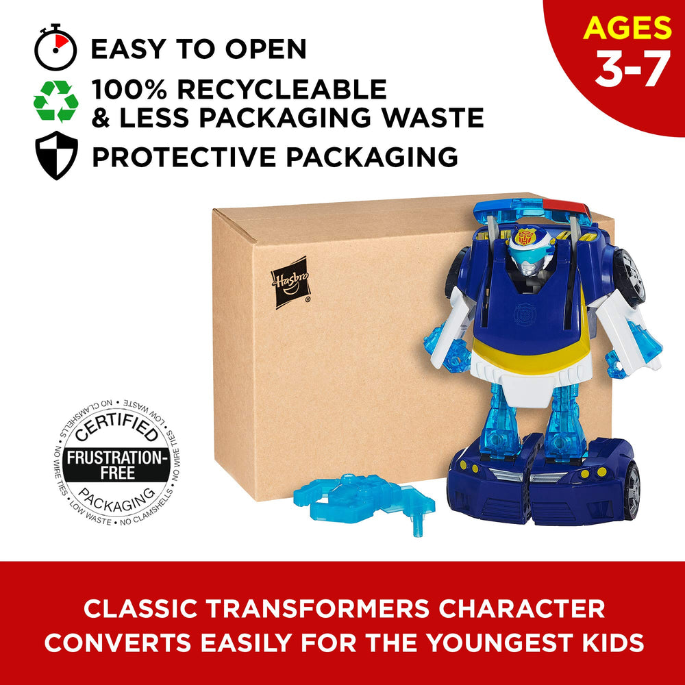 Playskool Heroes Rescue Bots Energize Chase the Police-Bot Action Figure, Ages 3-7 (Amazon Exclusive)
