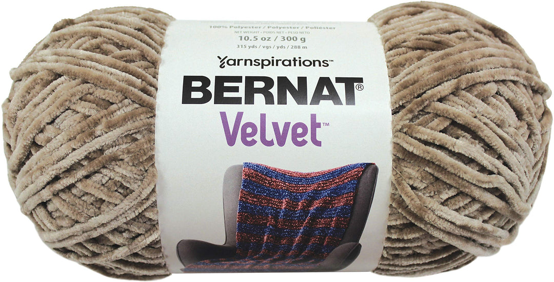 Velvet Yarn, 10.5 oz, 1 Ball, Mushroom