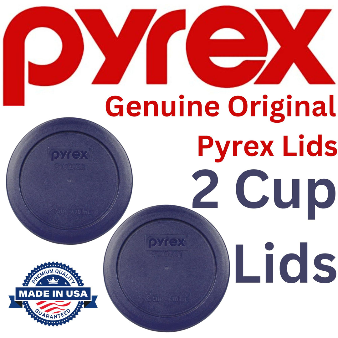 7200-PC 2 Cup Dark Blue Round Storage Lids - Original Genuine Lids - 2 Pack