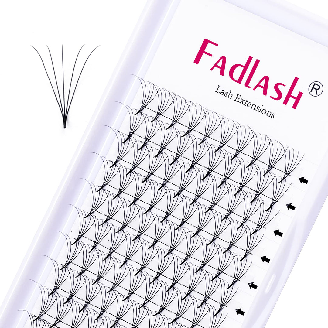 Premade Eyelash Extensions 0.07 C Curl 18mm 5D Lash Extensions Short Stem Volume Premade Fans Thin Base Optinal 3D 5D Thickness 0.07 0.10mm C D Curl 8-20mm Length (5D-0.07-C, 18mm)