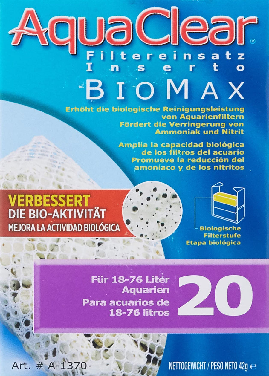 Aqua Clear 20 BioMax, Aquarium Filter Replacement Media, A1370A1