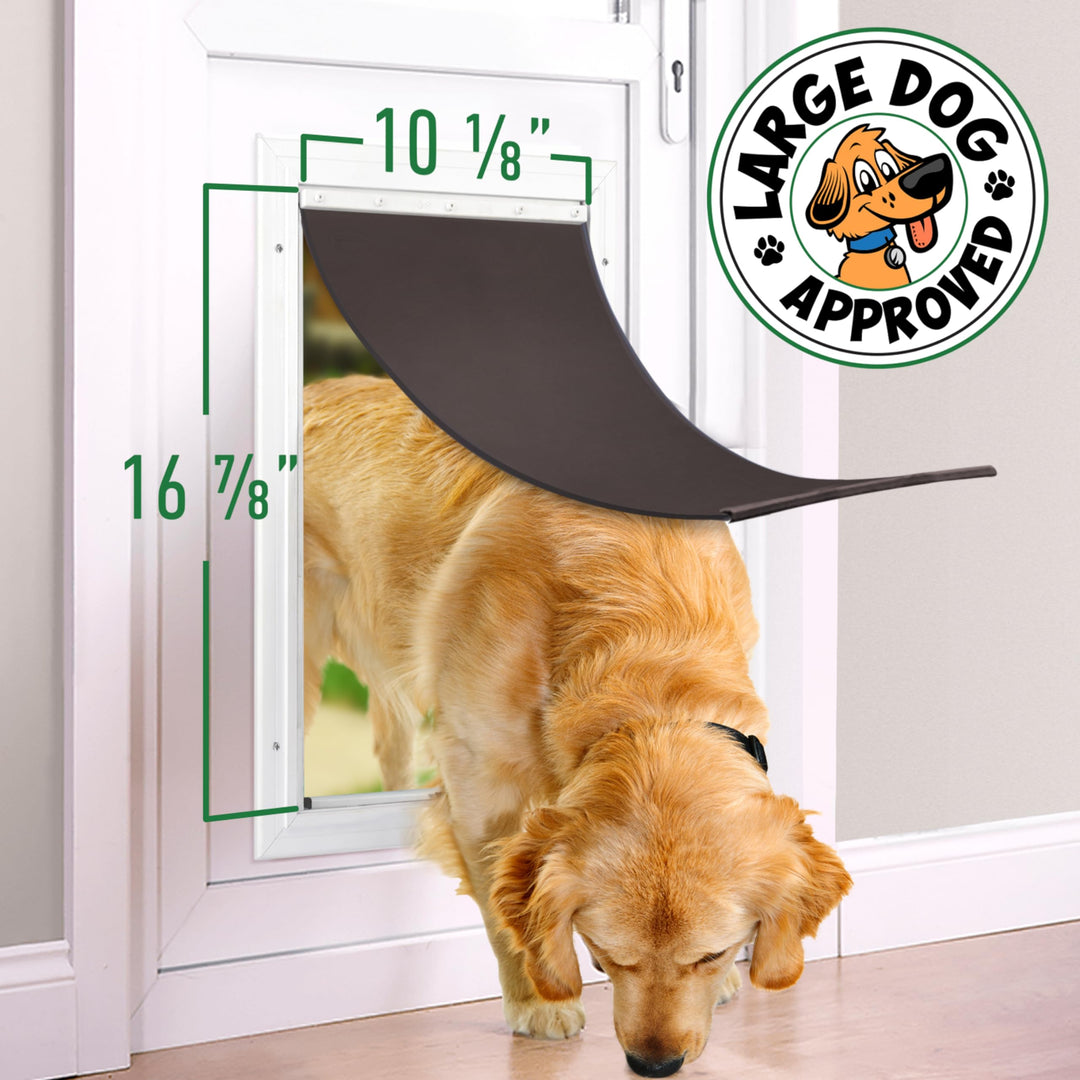 Large Replacement Dog Door Flap - Weather Resistant & Easy to Install Petsafe Freedom PAC11-11039 - Flexible Doggie Door Replacement Flaps for Small, Medium & Large Dogs & Cats