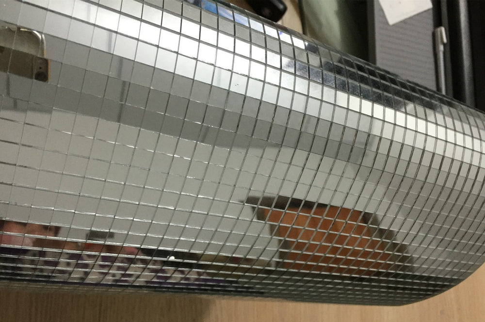 Glass Mosaic Tile,Mini Square Glass Mosaic Mirror Sheet Real Glass Self-Adhesive,Silver Glass Crafts