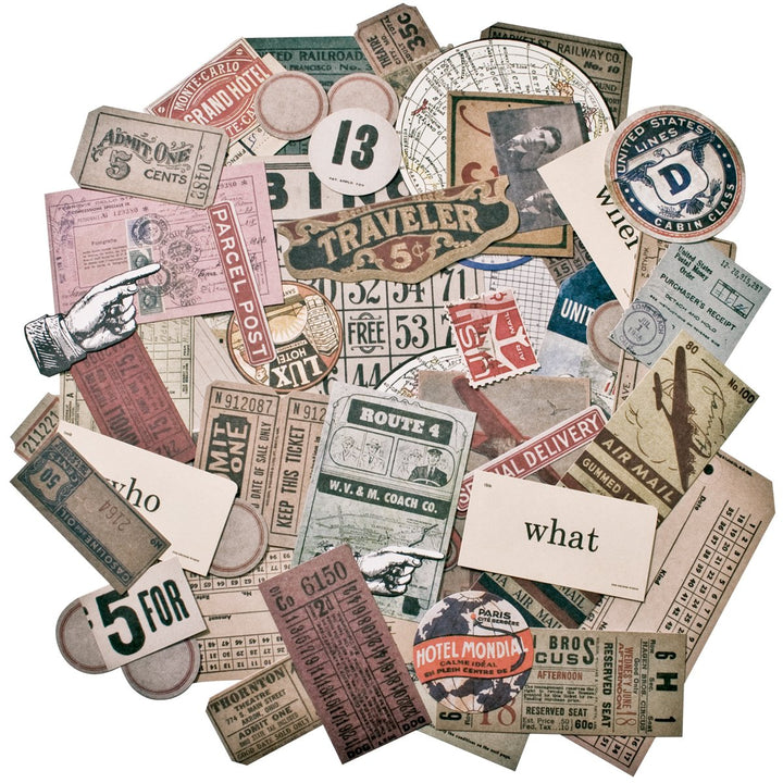 Ephemera Pack, Multicolor, 63 Count