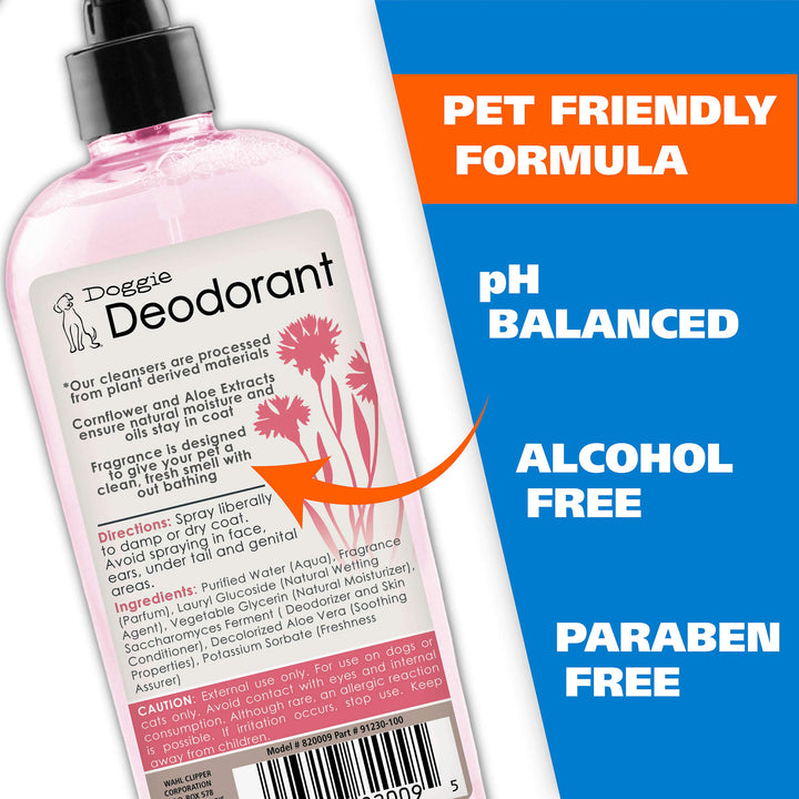 USA Cornflower Aloe Pet Deodorant Spray for All Dogs & Cats – Clean Fresh Smell Refreshes & Deodorizes – 8 oz - Model 820009A