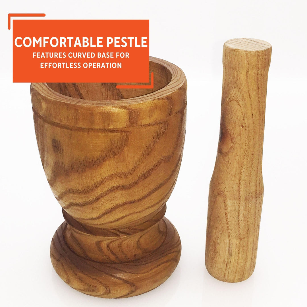 Mortar with Pestle Kitchen Essentials, Jumbo, Natural