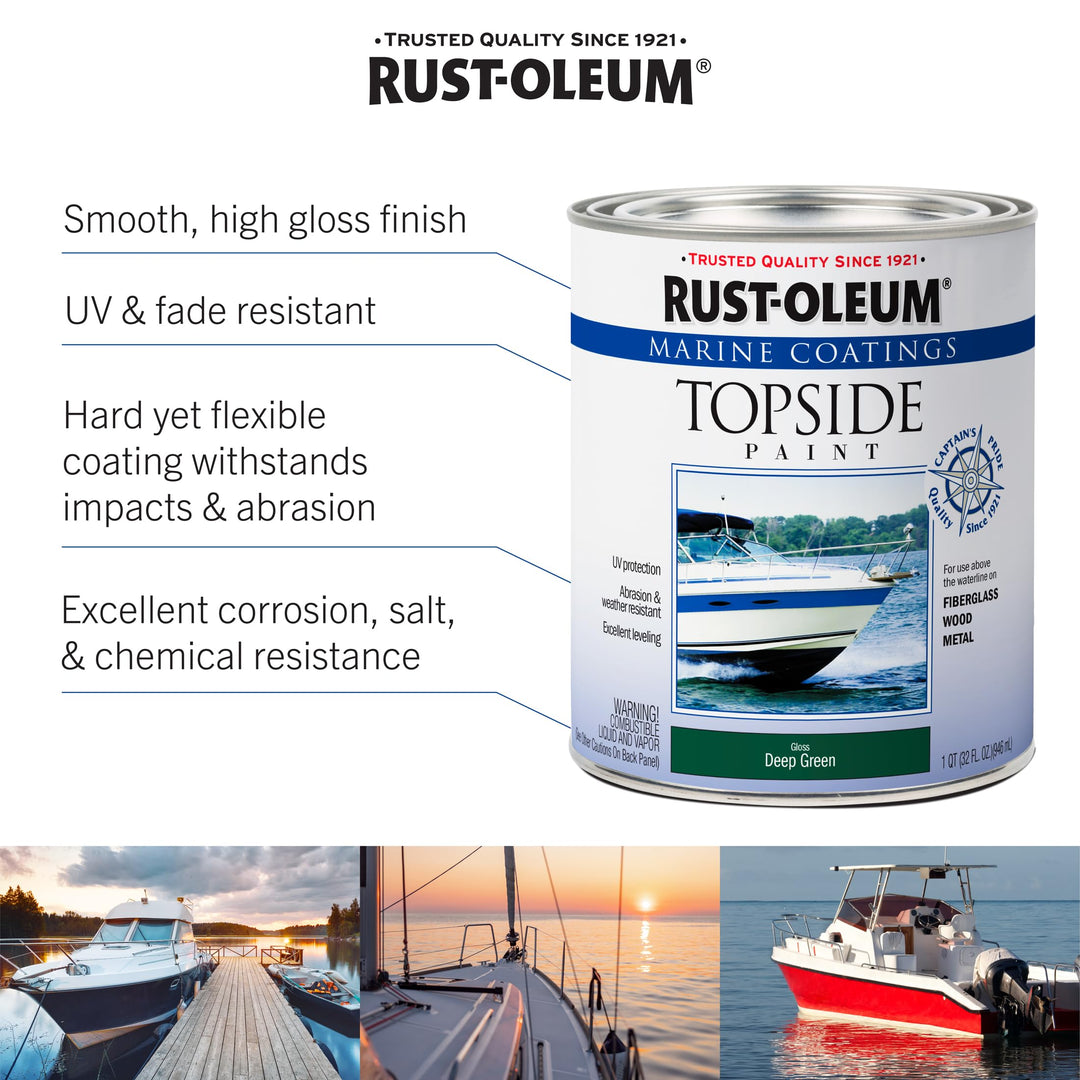 , Black, 207006 Marine Topside Paint, 1-Quart, 32 Fl Oz (Pack of 1)