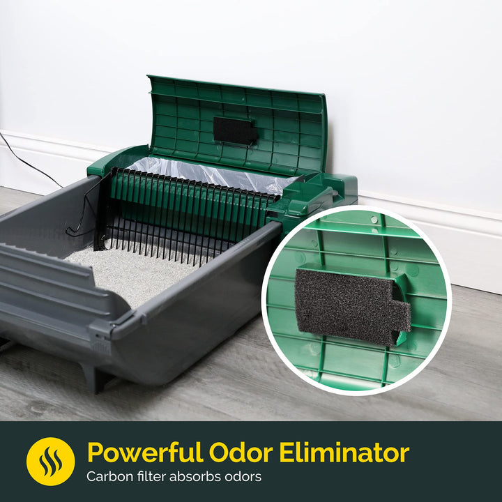Smart Scoop Litter Box Value Pack, Self Cleaning, Hands-Free Large Litter Box, Easy to Clean