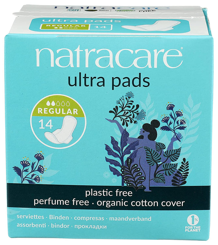 Natural Feminine Ultra Pads Regular with Wings -- 14 Pads