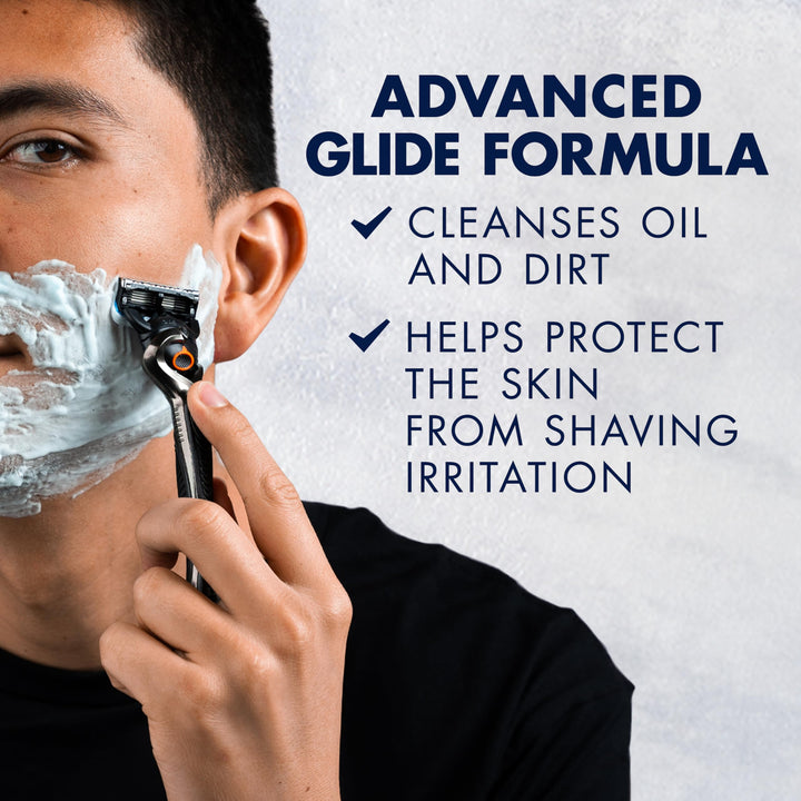 PRO Shaving Gel for Men Cools to Soothe Skin and Hydrates Facial Hair, 7oz