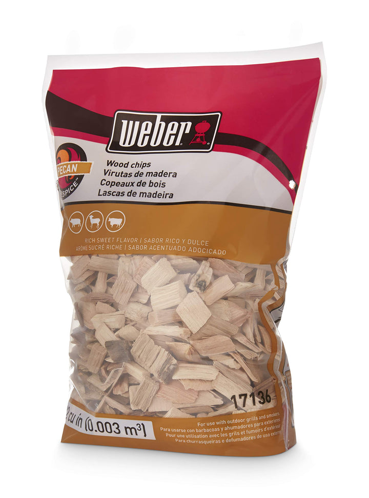 Pecan Wood Chips, for Grilling and Smoking, 2 lb.