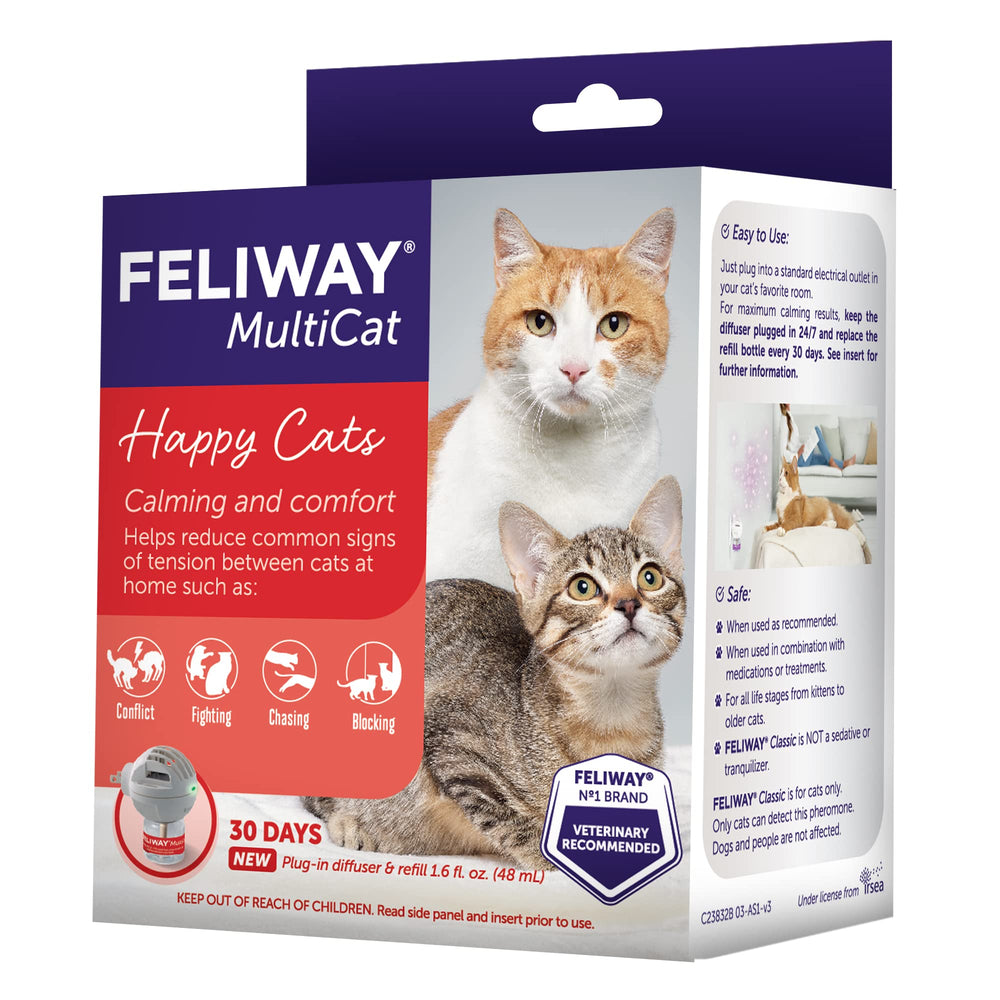 MultiCat Calming Pheromone Diffuser, 30 Day Starter Kit (48 mL)