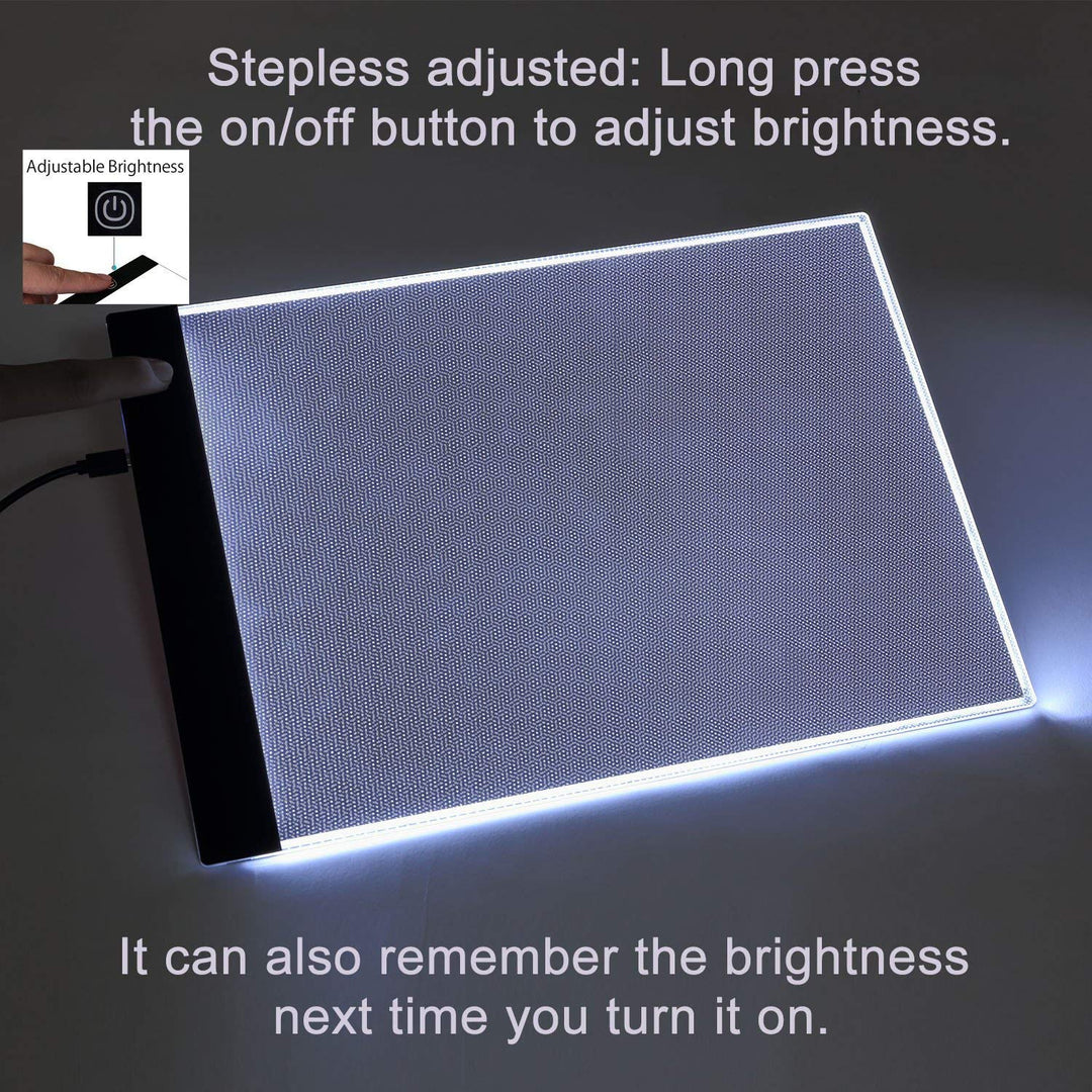 A4 Ultra-Thin Portable LED Light Box Tracer USB Power LED Artcraft Tracing Light Pad Light Box for Artists,Drawing, Sketching, Animation