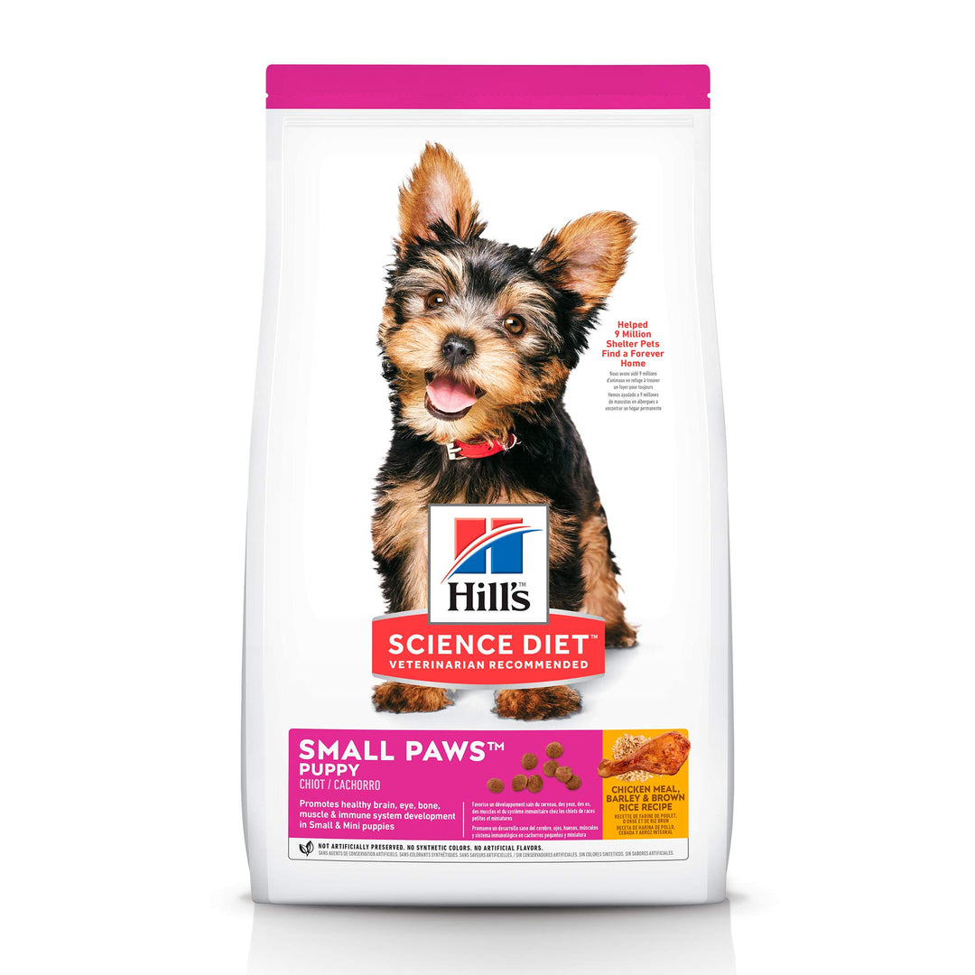Hill's Science Diet Dry Dog Food, Puppy, Small & Mini, Chicken Meal, Barley & Brown Rice Recipe, 15.5 lb. Bag
