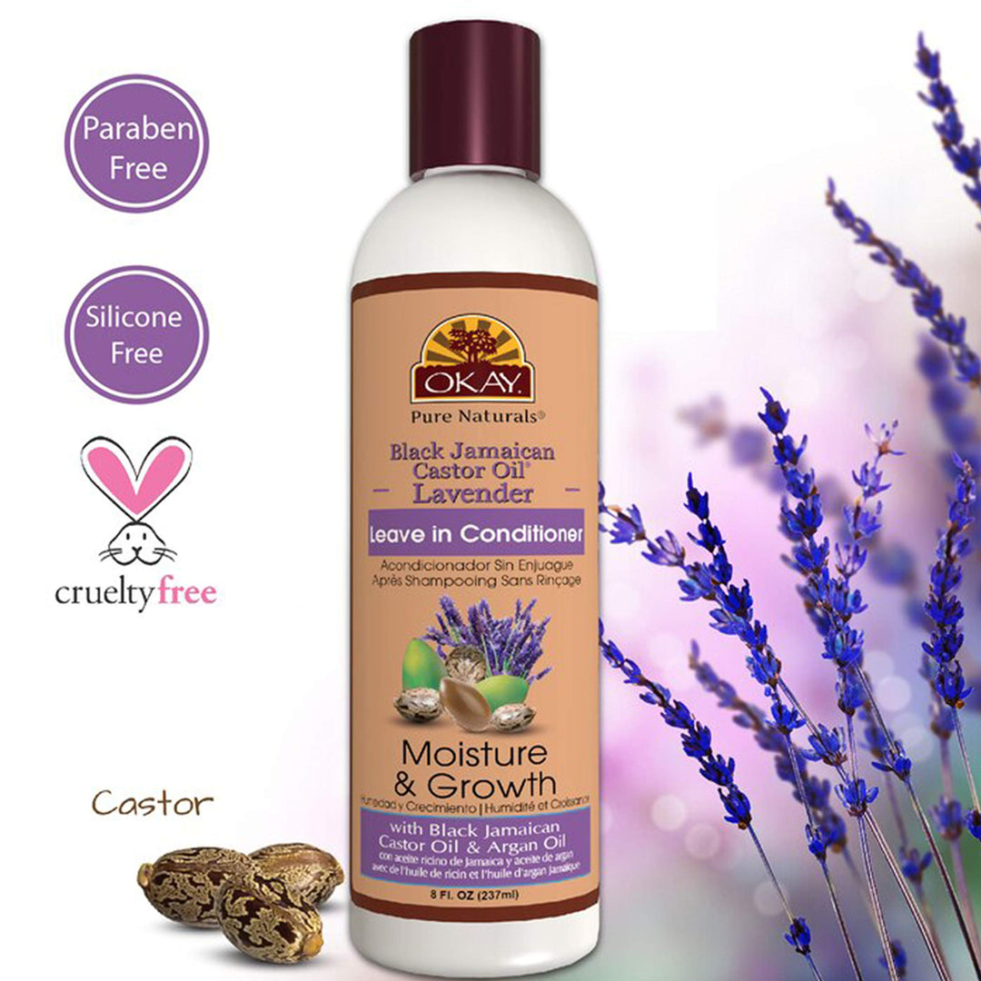 black jamaican castor oil & lavender leave in conditioner 8 fluid ounce, White, 8 Fluid Ounce