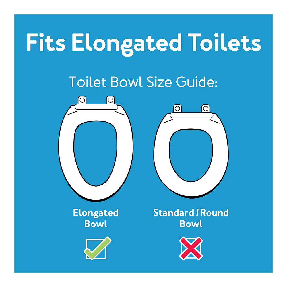 Health Brands Toilet Seat Elevator with Handles for Elongated Toilets