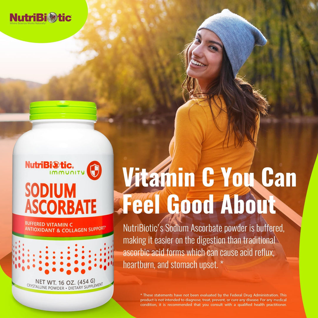 - Sodium Ascorbate Buffered Vitamin C Powder, 16 Oz | Vegan, Non-Acidic & Easier on Digestion Than Ascorbic Acid | Essential Immune Support & Antioxidant Supplement | Gluten & GMO Free