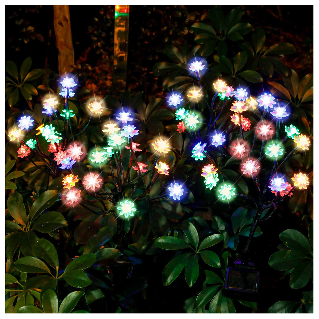 Newest Solar Powered Decorative Lights with Larger Solar Capacity for Tree, Landscape, Outdoor, Garden, Pathway, Patio, Front Yard Decoration(2 Pack)