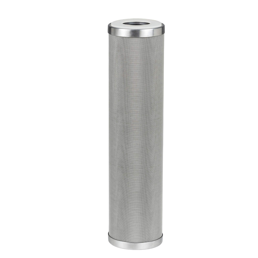 Stainless Steel Cleanable Wire Mesh Filter Cartridge 10” Length, 2.5”OD (25 Micron)