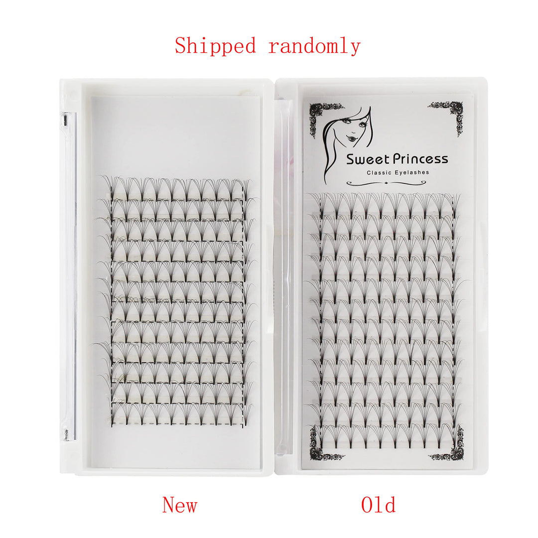120pcs 8-18MM to choose 7D Volume Fans Eye Lashes Extensions Thickness 0.07mm, D Curl, Grafting Nature Long Individual False Eyelashes Makeup Black Soft Fake Eye Lashes Clusters (8MM)
